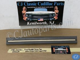 OEM 1975 1976 1977 1978 CADILLAC ELDORADO FRONT BUMPER CENTER BAR IMPACT STRIP CUSHION W/STUDS #1605272